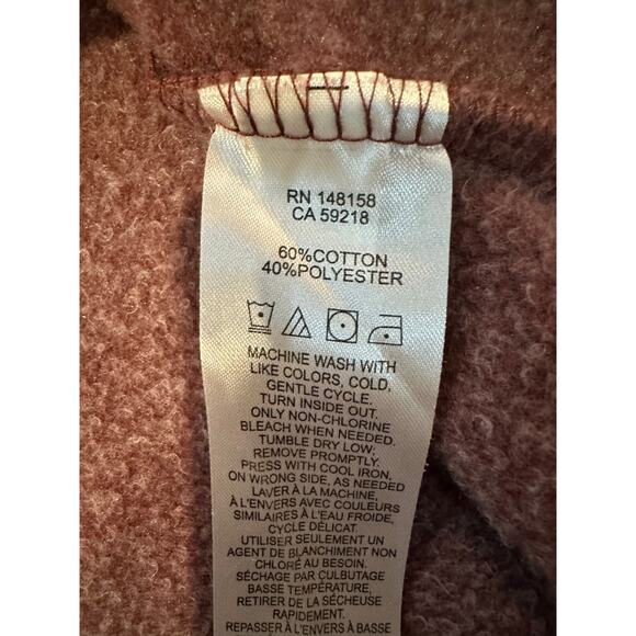 Pendleton Women's Cozy Hooded Sweatshirt Dress Maroon Size Small Cozy Layers - Picture 6 of 9